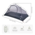 thumbnail image 3 of Tienda de campaña NatureHike Bikepacking para 1 persona, impermeable y con huella, 3 of 9