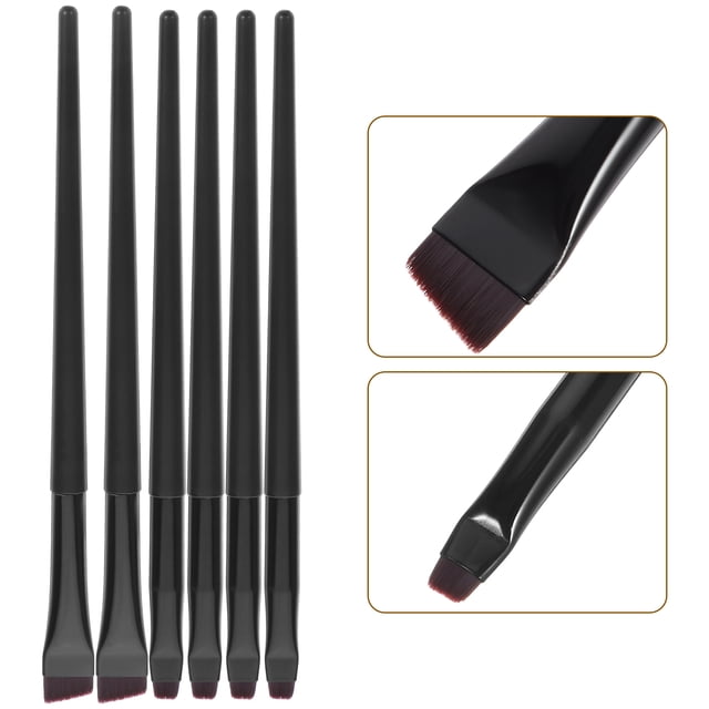 OULII 16Ud Pincel Para Maquillaje De Ojos Negro Con Ligero Y Portátil