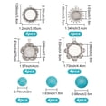 1 Box DIY Pendant Making Kit Including Flower Alloy Pendant Cabochon ...