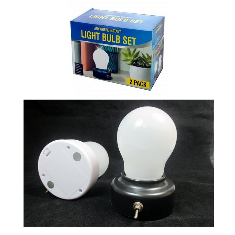 2 light bulb set portable lamp battery operated cool touch light closet lamp bed deals