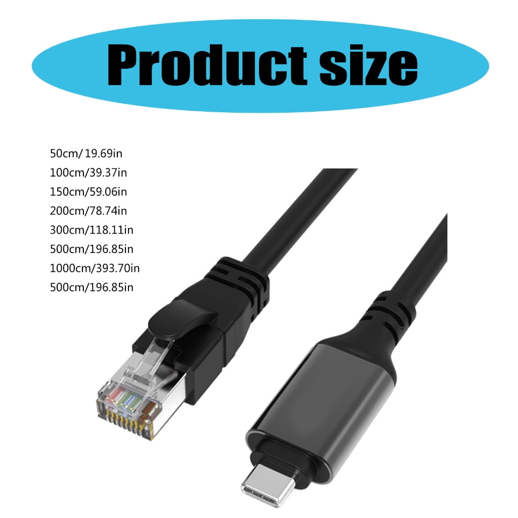 WINDLAND USB Consoles Cable USB Type C to RJ45 Consoles Cable Ethernet LAN Networking Ada