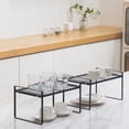 thumbnail image 4 of LLC Étagère de Cuisine Empilable Cadre en Acier - Rangement Gain de Place pour Salle de Bain, Chambre, Bureau, et Plus (Lot de 2), 4 of 5