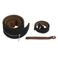 thumbnail image 2 of Guitar Strap, Leather Soft Widen Adjustable Punk Zipper Guitar Strap For Acoustic Electric Guitars Bass, 2 of 8