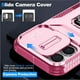 thumbnail image 3 of Funda para GANGXUN iPhone 16 Plus - Soporte metálico, Función magnética, Rosa, 3 of 5