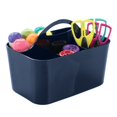 thumbnail image 4 of mDesign Plastic Sewing & Craft Storage Organizer Caddy Tote Bin - Navy Blue, 4 of 6