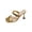Gold, variant on SBYOJLPB Sandals for Women's Fashionable Casual High-Heeled Slim Heel Open Toe Toe Golden Party Sandals
