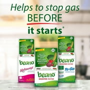 Beano Digestive Enzyme, Gas Prevention & Digestive Enzyme Supplement, 30 Count