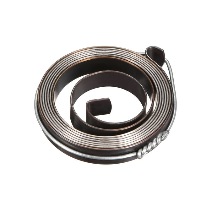 Unique Bargains Ressort de Presse pour Perceuse, Ressort Hélicoïdal de Retour d'Alimentation de Plumes Mesurant 1000 mm de Longueur avec des dimensions de 42 mm de Diamètre Extérieur, 8 mm de Largeur et 0,8 mm d'Épaisseur. Fabriqué en Acier à Ressort (60Si2Mn) avec une Finition Noircissante Chimique pour Prévenir la Rouille. Comprend des types de Montage de Crochets Intérieurs et Extérieurs. Convient au Remplacement des Ressorts de Plumes dans les presses pour Perceuse et d'Autres applications comme les Ressorts Hélicoïdaux pour Aspirateur et des Ress