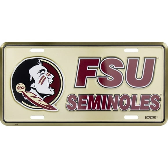 Florida State Seminoles Metal License Plate