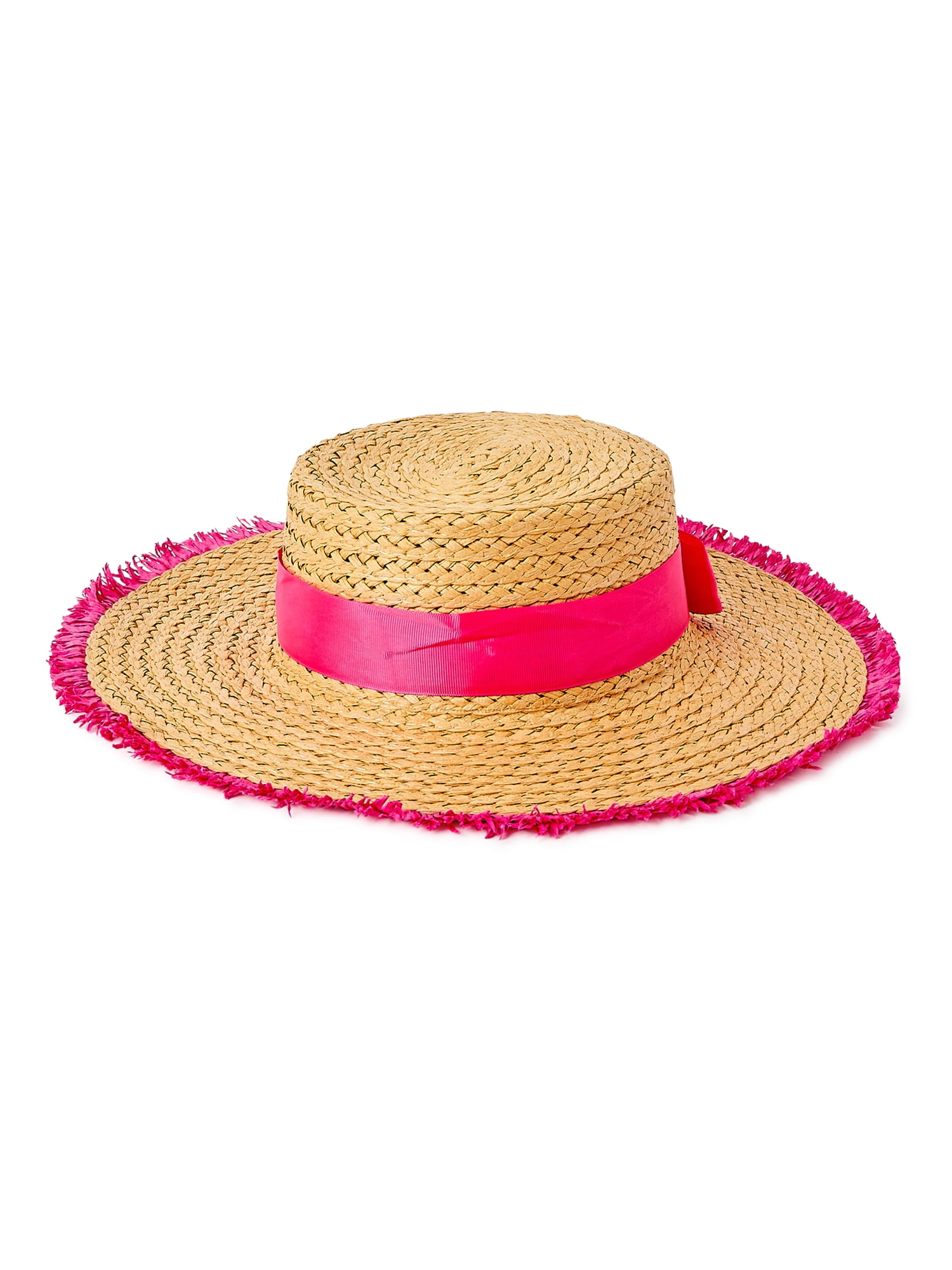 Garden Party Straw Boater Hat 