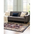 thumbnail image 3 of Rugs.com Rabia Collection Rug – 8' x 10' Navy Blue Low Rug Perfect For Living Rooms, Large Dining Rooms, Open Floorplans, 3 of 8