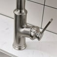 thumbnail image 5 of CRO Decor Pull Down Double Nozzle Kitchen Faucet in Brushed Nickel, 5 of 13