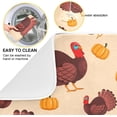 thumbnail image 2 of Coolnut Thanksgiving Turkey Dish Drying Mat Absorbent Heat Resistant Reversible Dish Draining Mat for Kitchen Countertops Sinks,24"x18", 2 of 6