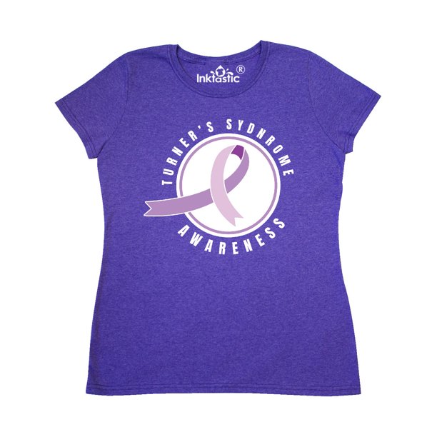 INKtastic Turners Syndrome Awareness with Purple Ribbon Badge Women's