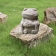 thumbnail image 3 of Estatua de yoga de rana Zulema de resina 12,7 cm x 19 cm, 3 of 8