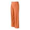 thumbnail image 4 of FUNUONY Wide Leg Pants Woman Pull On Stretchy Work Dress Pants High Waisted Business Casual Trousers Slacks Solid Color Straight Loose Yoga Pants Streetwear Stretchy Baggy Joggers Pants Rd1 S, 4 of 7