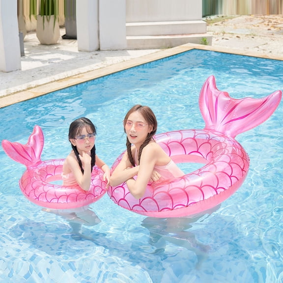 Whimsical Tail Inflatable Pool Float for Water and Relaxation Swimming Accessory for All Ages
