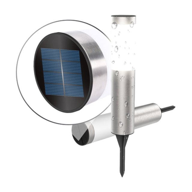 Kieccall Round Solar Ground Lamp, Led Solar-Powered Outdoor Floor Light For Garden Pathway And Landscape Decor