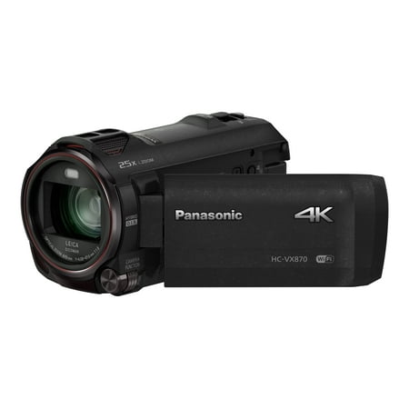 Panasonic - HC-VX870K 4K Ultra HD Flash Memory Camcorder - Black