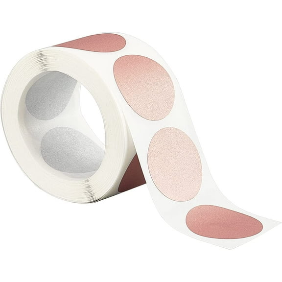 300pcs/Roll Scratch Off Sticker Round Labels 1 inch Pink Round Self Stick Scratch-Off Label Designed to Create Your Own Scratch-Off Cards Raffles Wedding