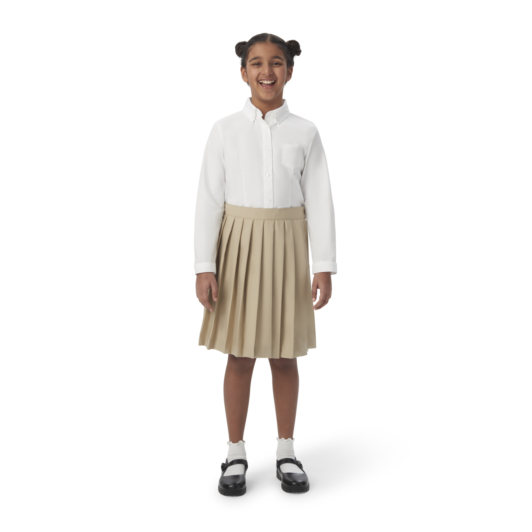 French Toast Girls School Uniform Adjustable Waist Mid Length Pleated Skirt, Sizes 4-20