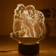 thumbnail image 3 of Lámpara acrílica 3D de Naruto, figura de anime, luz de noche LED Uzumaki para dormitorio infantil, lámpara de noche Itachi Uchiha, juguete para niños, regalos de cumpleaños, 3 of 5