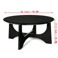 thumbnail image 6 of Royard Oaktree 36" Round Coffee Table w/Woodgrain Finish Farmhouse Wood Center Tables w/Cross Legs, 6 of 6