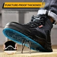 thumbnail image 3 of Work Boots for Men Slip On Welding Boots for Men Indestructible Steel Toe Boots Men's Steel Toe Shoes Fireproof Safety Toe Shoes Construction Boots for Welder Men's Work Shoes., 3 of 10