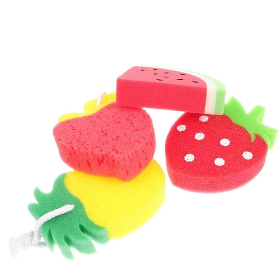 Soimiss 4Pcs Thick Scrub Sponge for Kitchen Cleaning with Excellent Absorption and Gentle on Tableware