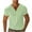 Green, variant on fatyb Men's Cotton T-Shirts Button V Neck Casual Shirts Pullover Short Sleeve Basic Tees Top for Men
