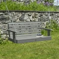 thumbnail image 4 of Highwood 4ft Weatherly Porch Swing with 1 Coffee Table - Outdoor, Eco-friendly, Synthetic Wood, 4 of 7