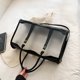 thumbnail image 4 of Bolso bandolera de PVC impermeable transparente mujer dama ocio diario (negro L), 4 of 6