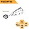 thumbnail image 2 of Small Cookie Scoop Tablespoon Size # Tbsp Silver Stainless Steel Count, 2 of 7