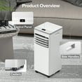 thumbnail image 2 of KISSAIR Portable Air Conditioner, 8000 BTU Ashrae, 4-in-1 Portable AC Cooler, Dehumidifier& Fan Mode, Remote Control,  Floor Standing AC up Cooling to 350 Sq.ft, 2 of 7