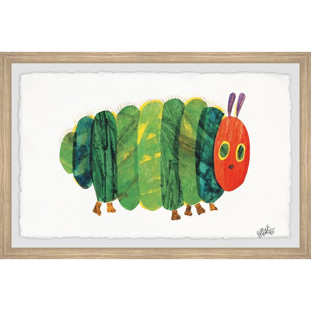 Marmont Hill Very Fat Caterpillar by Eric Carle Framed Wall Art ...