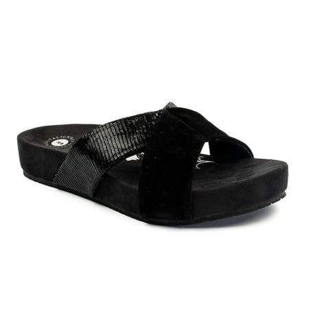 

Revitalign Dragonfly - Women s Comfort Slide Sandal - Black