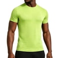 thumbnail image 2 of SAWOBUUN Men's Muscle Ice Silk Cooling Quick Dry T-Shirt Short Sleeve Athletic Slim Top Gym Running Lightweight Training Tee, 2 of 9