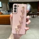 thumbnail image 1 of Electroplated Heart Shaped Chain Shockproof Phone Case For Galaxy S22 Ultra/S22+/S22/S21/S20/A73/A53/A72/A52/A13, 1 of 1