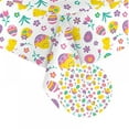 thumbnail image 3 of Easter Egg Table Cover Easter Day Bunny Tablecloth Disposable Tablecloth Spring Flowers Dining Decorative for Holiday Home Party Picnic，54*108 Inch, 3 of 5