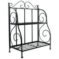 thumbnail image 2 of Fithood 2-Tier Black Foldable Shelf Rack Kitchen Bathroom Countertop, 2 of 5