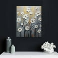 thumbnail image 4 of COMIO Framed Wall Art Morning Dancing Floral Oil Paintings Canvas Wall Art Modern Grace Abstract Flowers Artwork for Living Room Bedroom Home Decorations Wall Decor with Golden Frame, 4 of 4