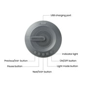 Mainstays Floating Bluetooth Speaker with IPX7 Waterproof, LED Lights