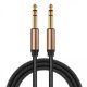 thumbnail image 1 of Cable de audio,Cable de instrumento de 6,35 mm y 1,4 pulgadas,macho a macho,Cable de guitarra balanceado TRS 1 4 pulgadas 6,5 mm para bajo,Cable de audio estéreo TRS de 6,35 mm para mandolina, 1 of 6