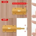 thumbnail image 4 of Push to Open Puerta de Armario con Imán Oro 2 Piezas Pestillo Magnético de Aluminio Cierrapuertas Push Open Damper para Sistema de Cierre de Cajón de Gabinete JM, 4 of 5