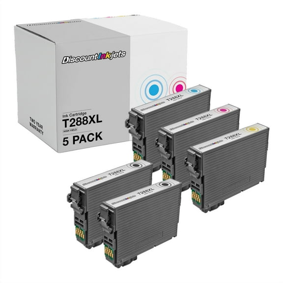 DI Ink Cartridges for Epson 288XL 288 XL HY 2 Black, 1 Cyan Magenta Yellow Compatible with Expression: XP-330 XP330, XP-430 XP430, XP-434 XP434 XP440 XP-440