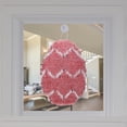 thumbnail image 2 of Northlight 12" Pink and White Tinsel Easter Egg Spring Window Decoration, 2 of 3