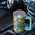 thumbnail image 5 of 30oz Christmas Ornaments Tumbler with Lid and Straw, Stainless Steel Cup with Handle Snowman Travel Mug, Xmas Presents, 5 of 5