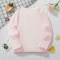 thumbnail image 4 of uikmnh Cute Sweatshirts Girls Long Sleeve T Shirt Winter Cute Bunny Print Casual Round Neck Top Soft Comfortable Kids Tee for Toddler and Little Girls Size:7-8 Years, 4 of 8