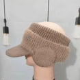 thumbnail image 4 of Autumn Winter Casual Outdoor Windproof Empty Top With Earflaps Baseball Cap Ear Protection Hat Warm Hat Knitted Fleece Hat PINK, 4 of 8