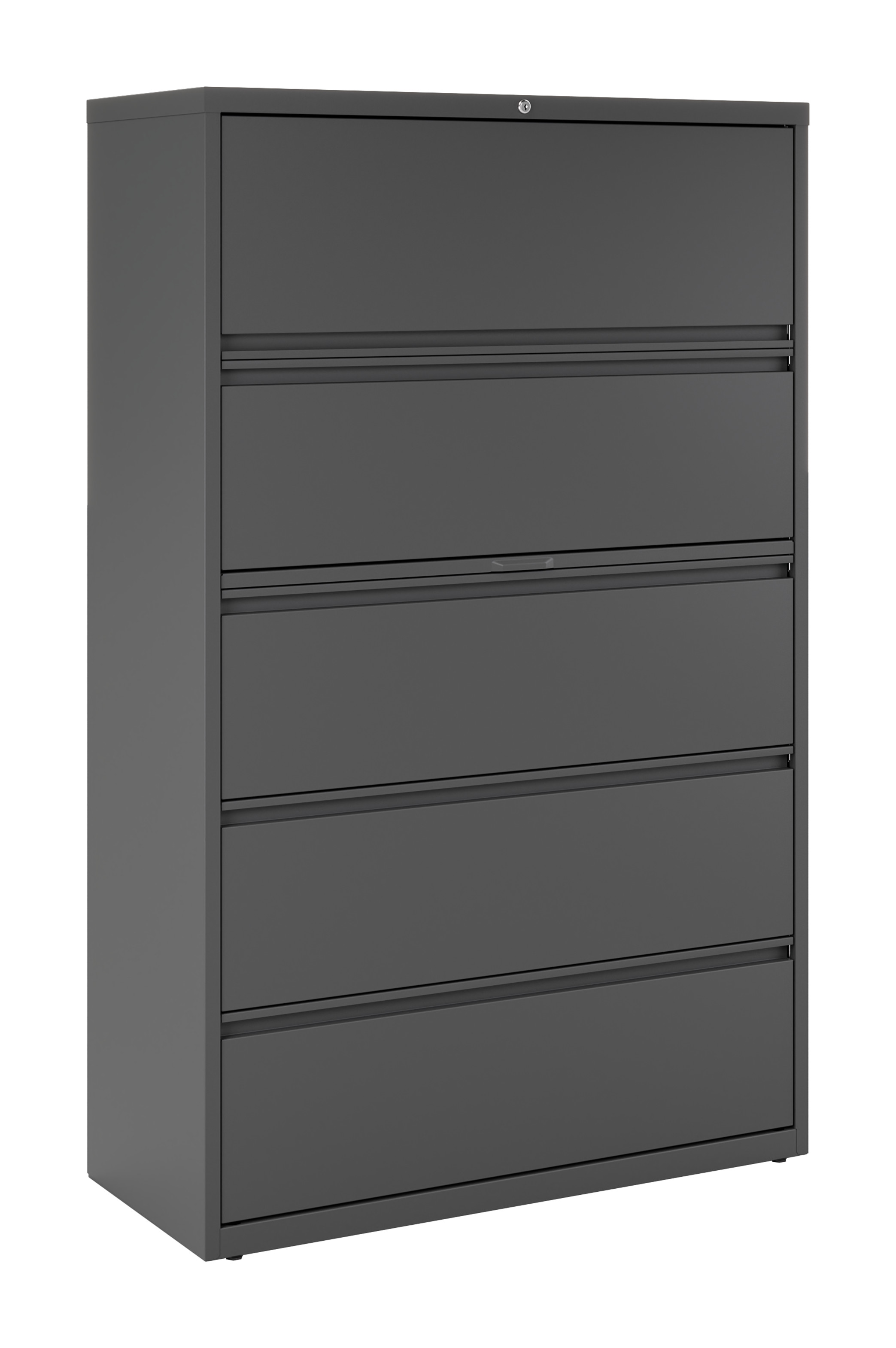 Hirsh Pro 42 inch Wide 5 Drawer Metal Lateral File for Home and